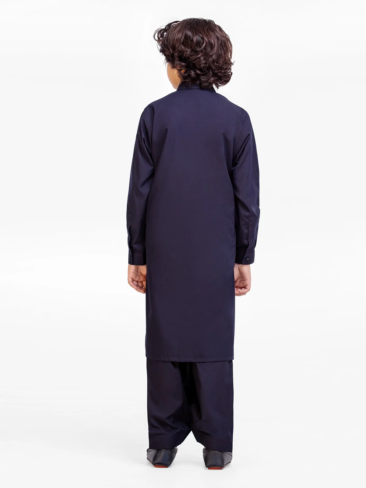 Boy's Navy Blue Kurta Shalwar - EBTKS23-3900 - Image 6