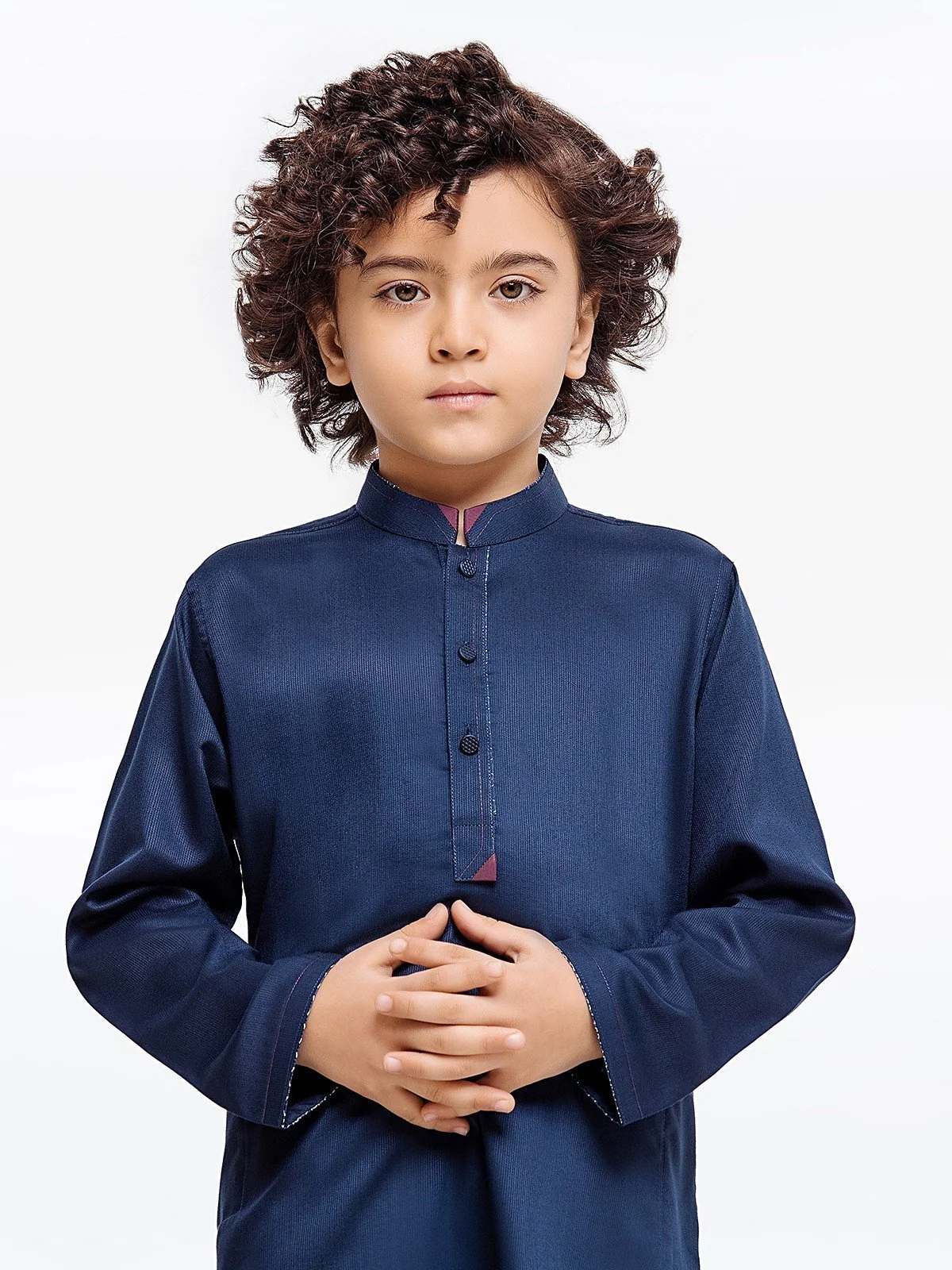 Boy's Navy Blue Kurta Shalwar - EBTKS23-3905 - Image 5