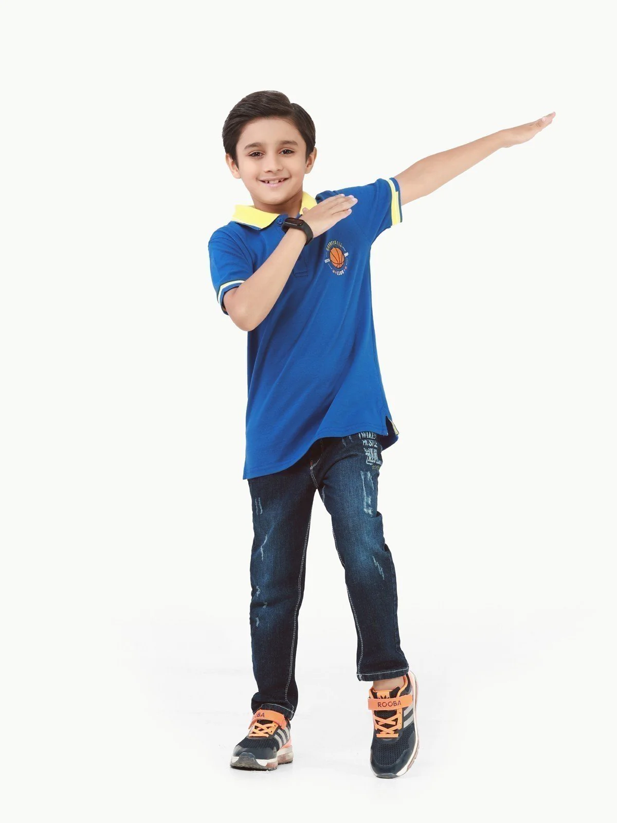 Boy's Navy Blue Polo Shirt - EBTPS22-021 - Image 3
