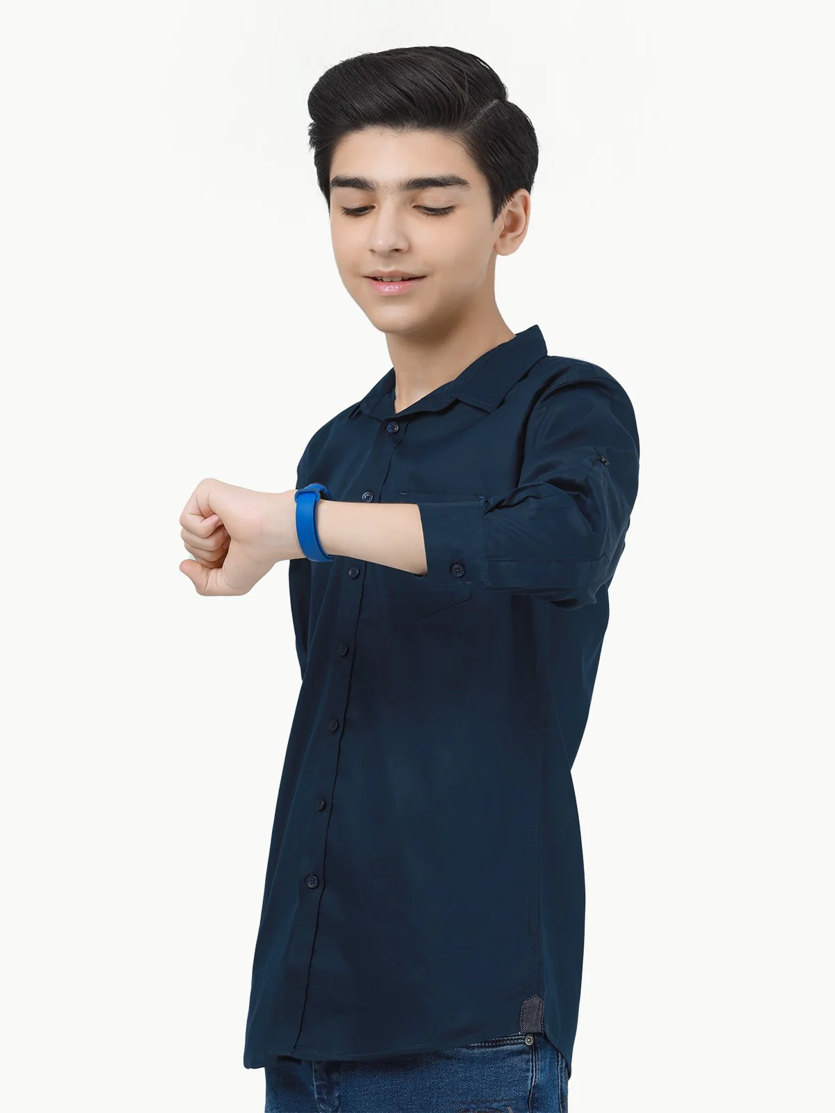 Boy's Navy Blue Shirt - EBTS23-27414 - Image 2