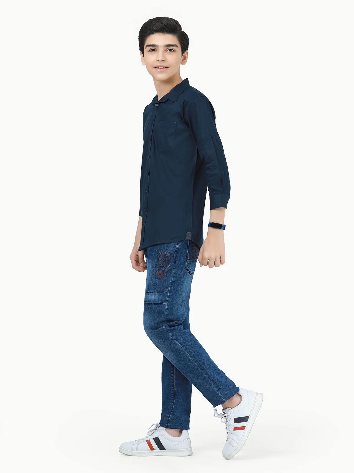 Boy's Navy Blue Shirt - EBTS23-27414 - Image 3