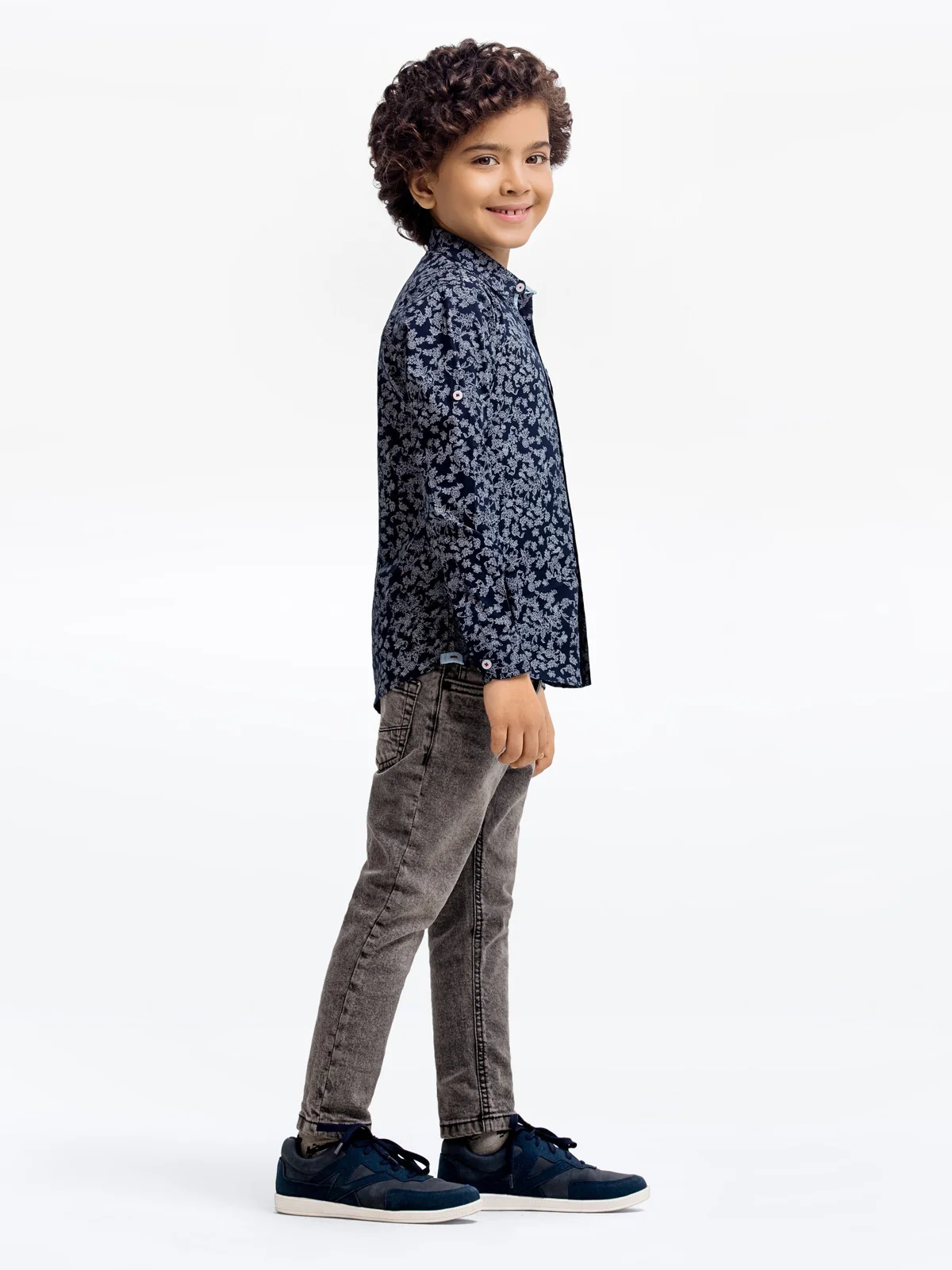 Boy's Navy Blue Shirt - EBTS23-27498 - Image 2