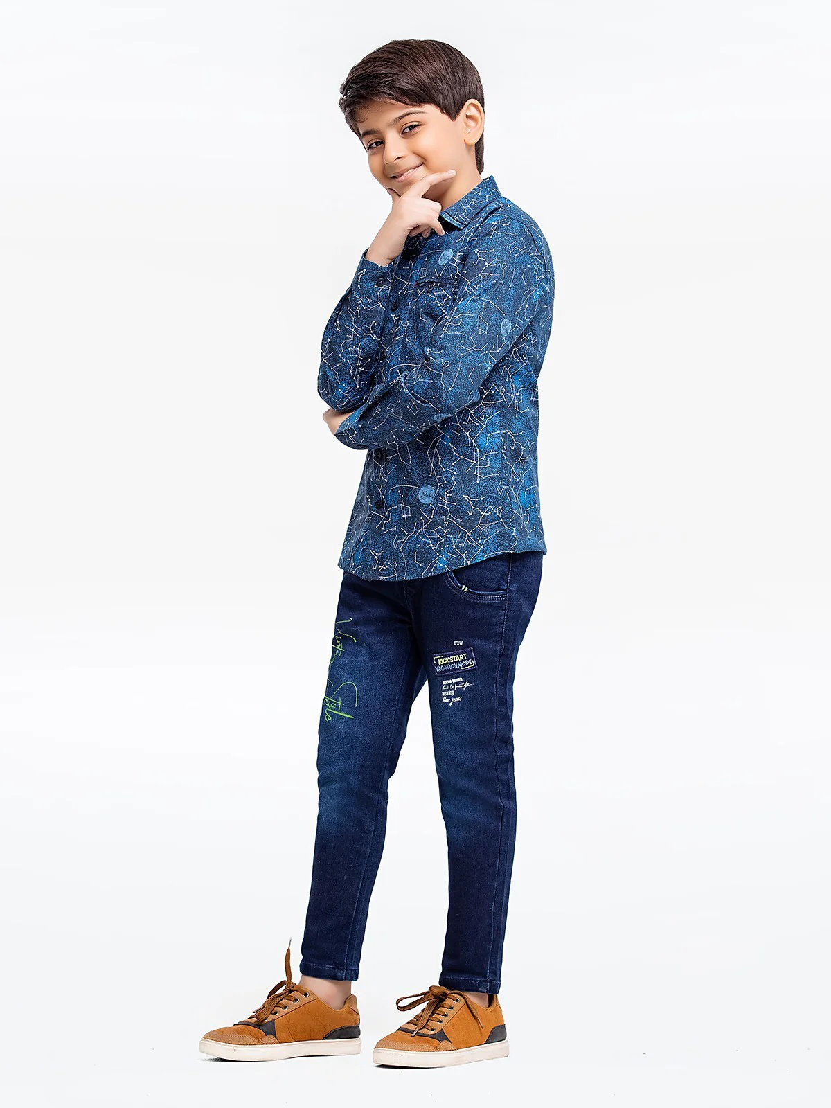 Boy's Navy Blue Shirt - EBTS23-27508 - Image 3