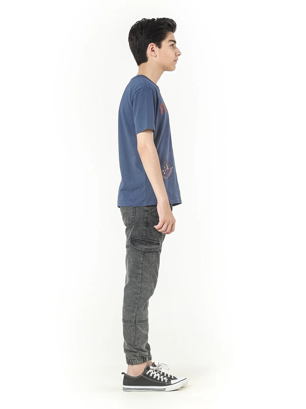 Boy's Navy Blue T-Shirt - EBTTS22-010 - Image 3