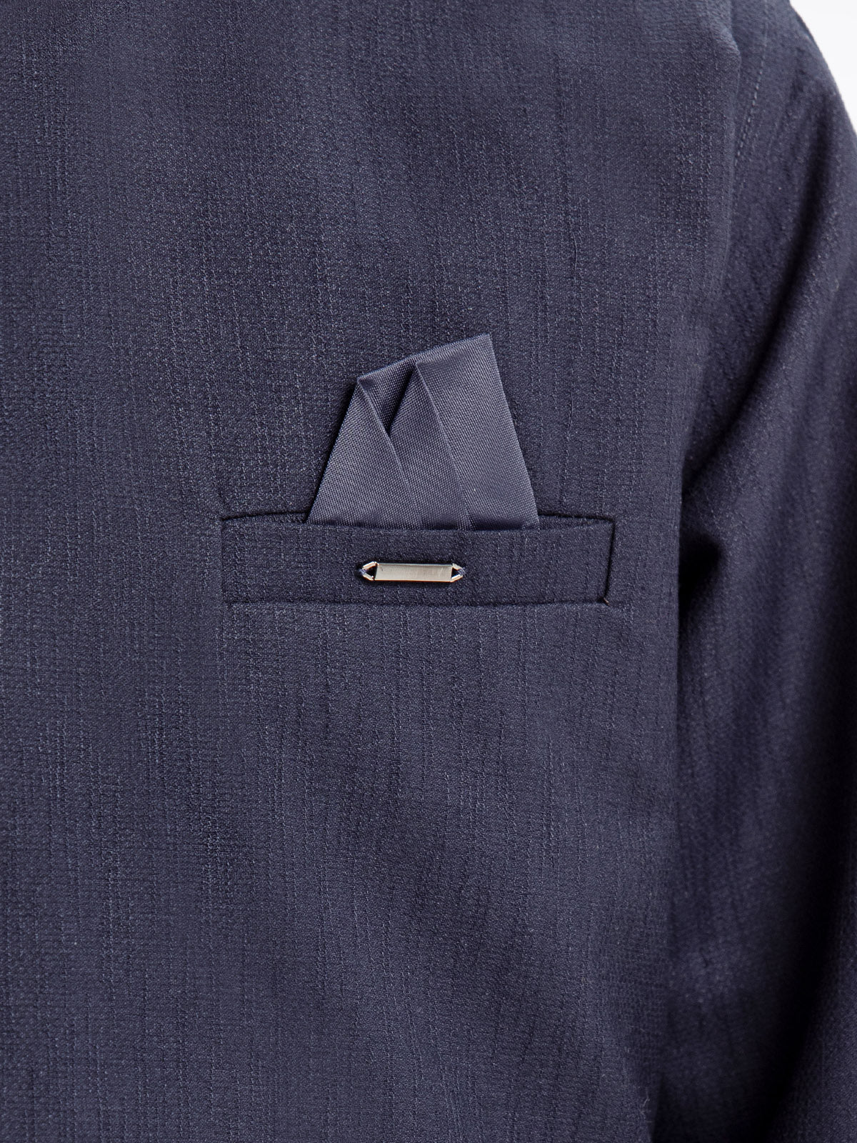 Boy's Navy Blue Waist Coat Suit - EBTWCS23-25185 - Image 4