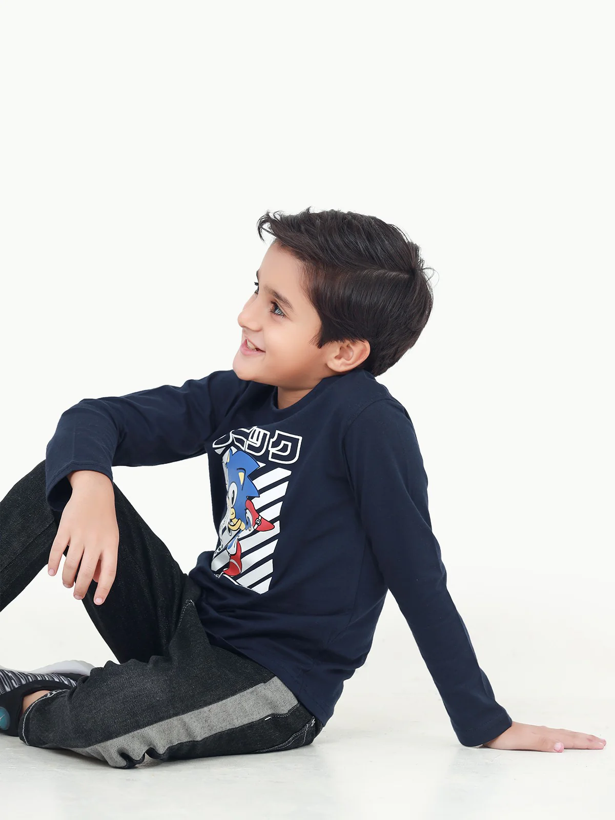Boy's Navy Full Sleeve T-Shirt - EBTGF22-022 - Image 3