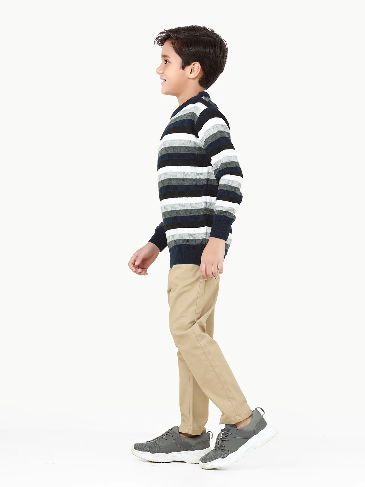 Boy's Navy & Grey Sweater - EBTSWT22-006 - Image 5