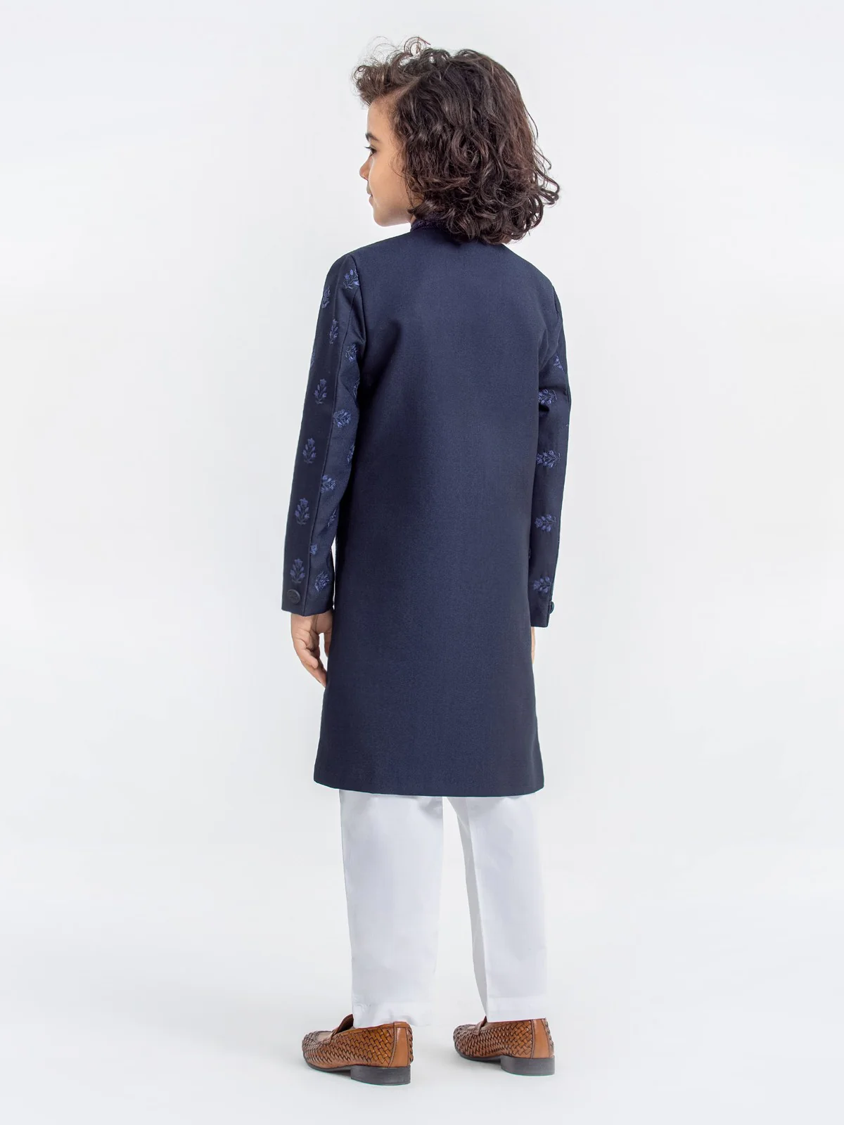 Boy's Navy Sherwani - EBTS22-34021 - Image 6