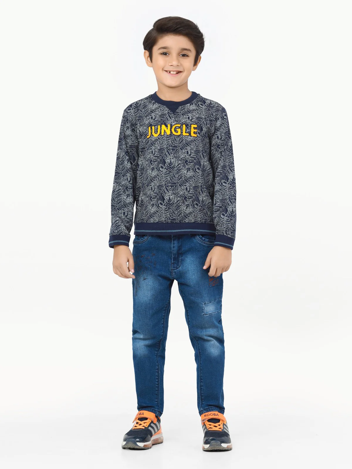 Boy's Navy Sweatshirt - EBTSS22-008 - Image 2