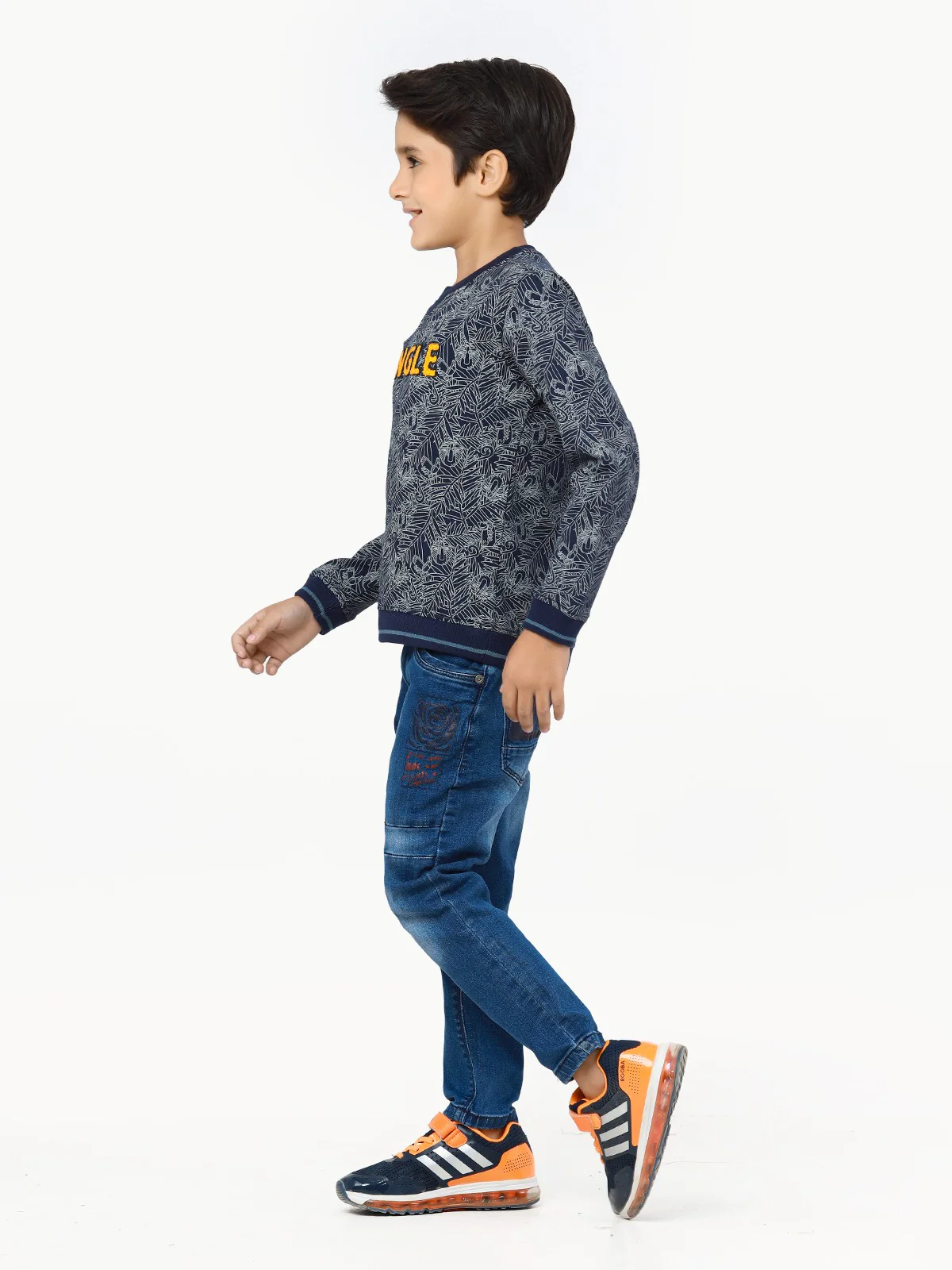 Boy's Navy Sweatshirt - EBTSS22-008 - Image 3