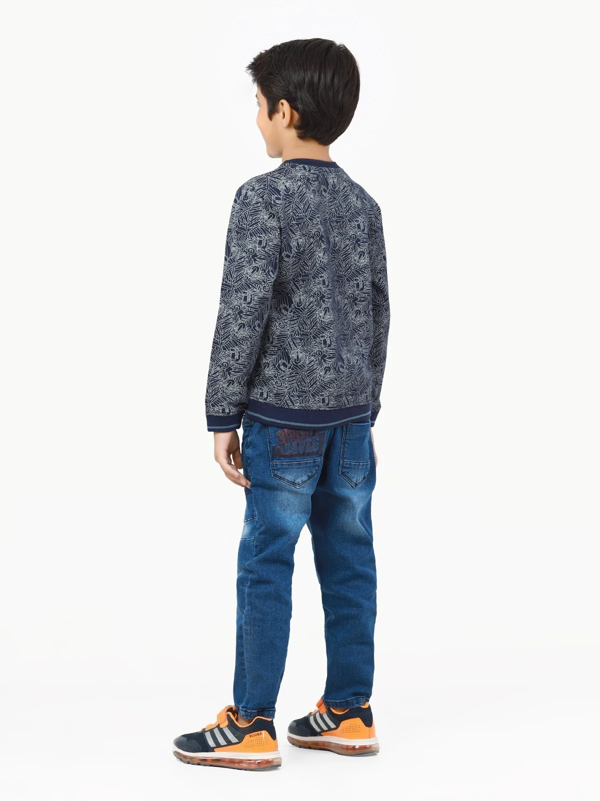 Boy's Navy Sweatshirt - EBTSS22-008 - Image 5