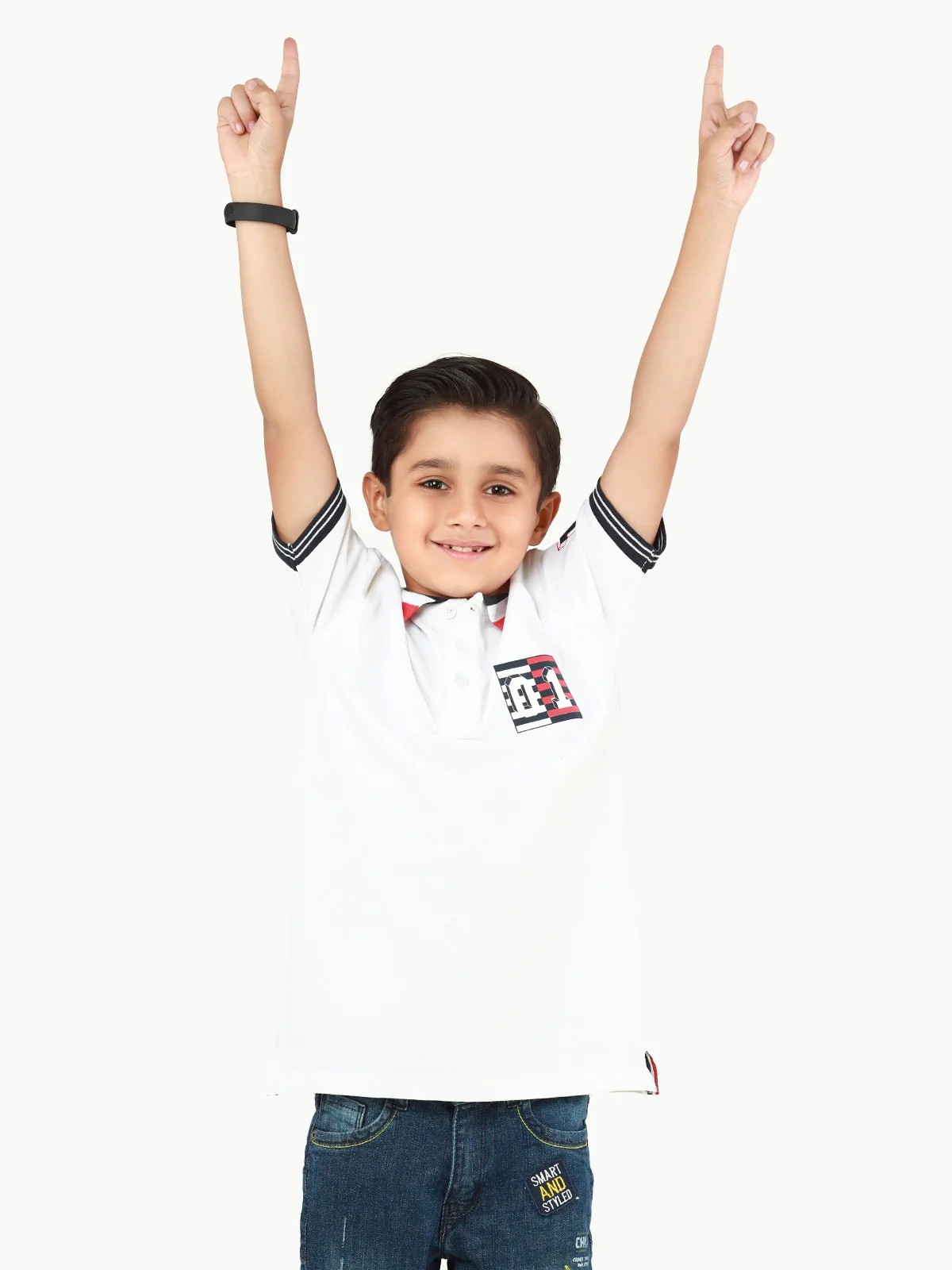 Boy's Navy & White Polo Shirt - EBTPS22-011 - Image 7
