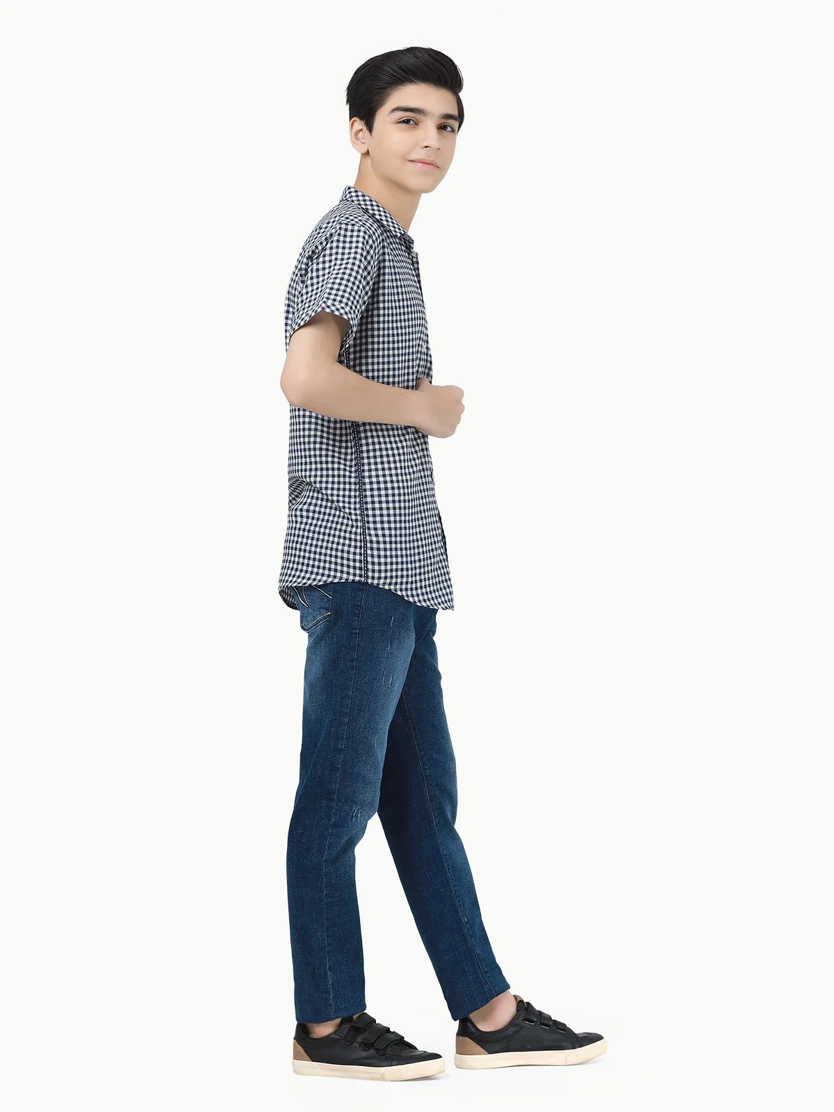 Boy's Navy & White Shirt - EBTS23-27416 - Image 3