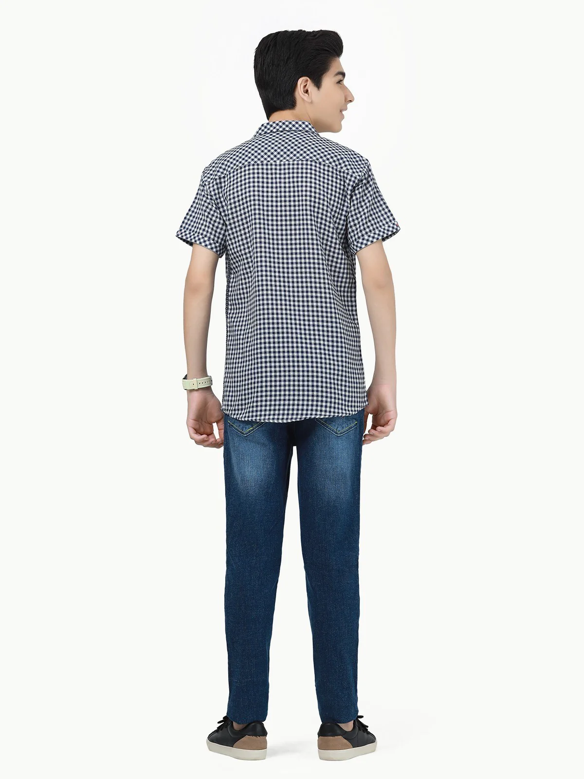 Boy's Navy & White Shirt - EBTS23-27416 - Image 5