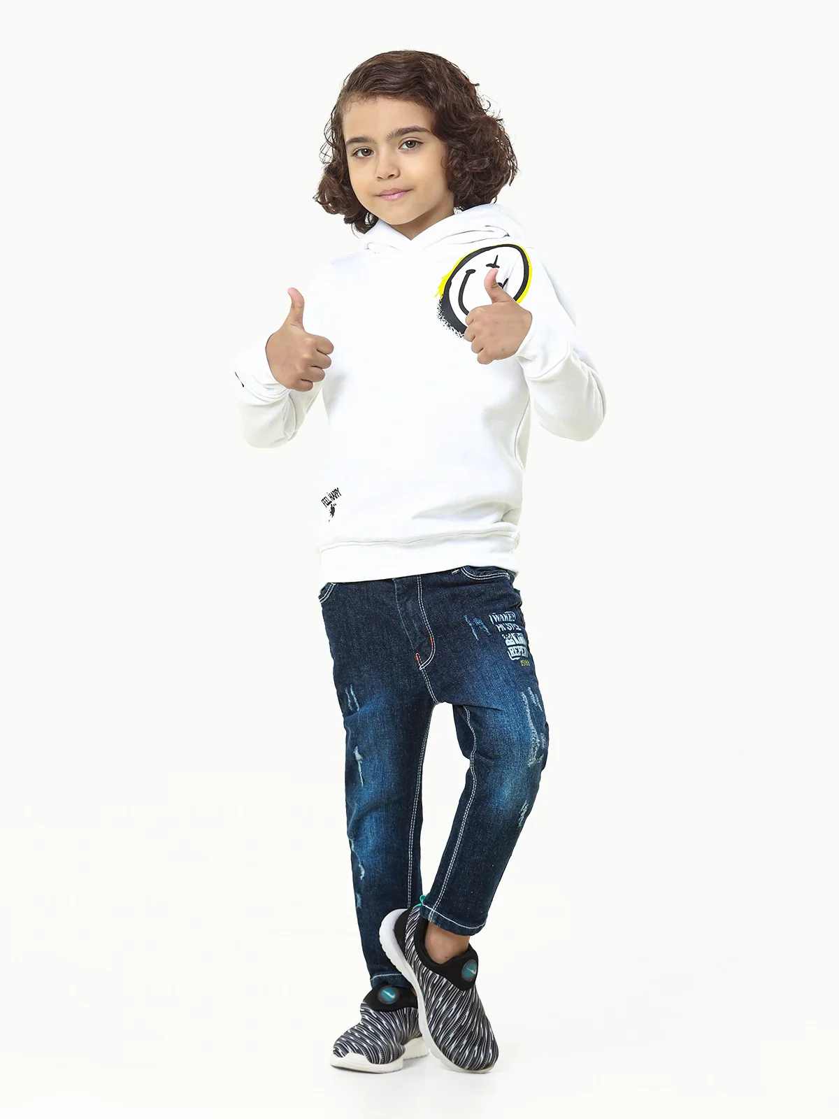 Boy's Off White Hoodie - EBTH22-008 - Image 2