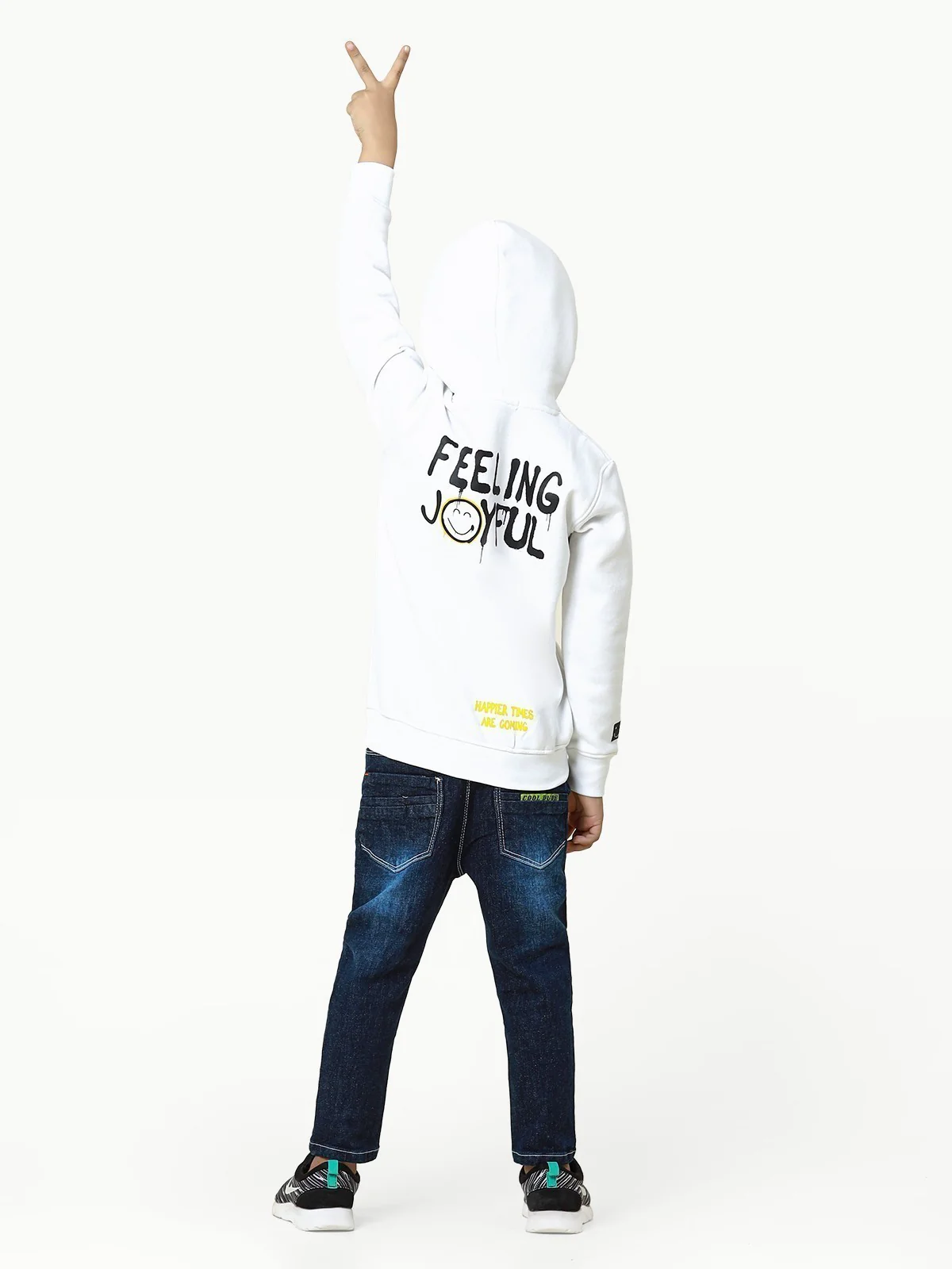 Boy's Off White Hoodie - EBTH22-008 - Image 8