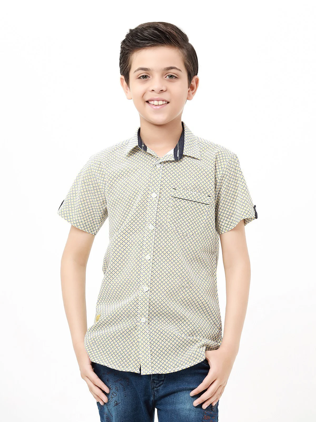 Boy's Off White Shirt - EBTS22-27454 - Image 2