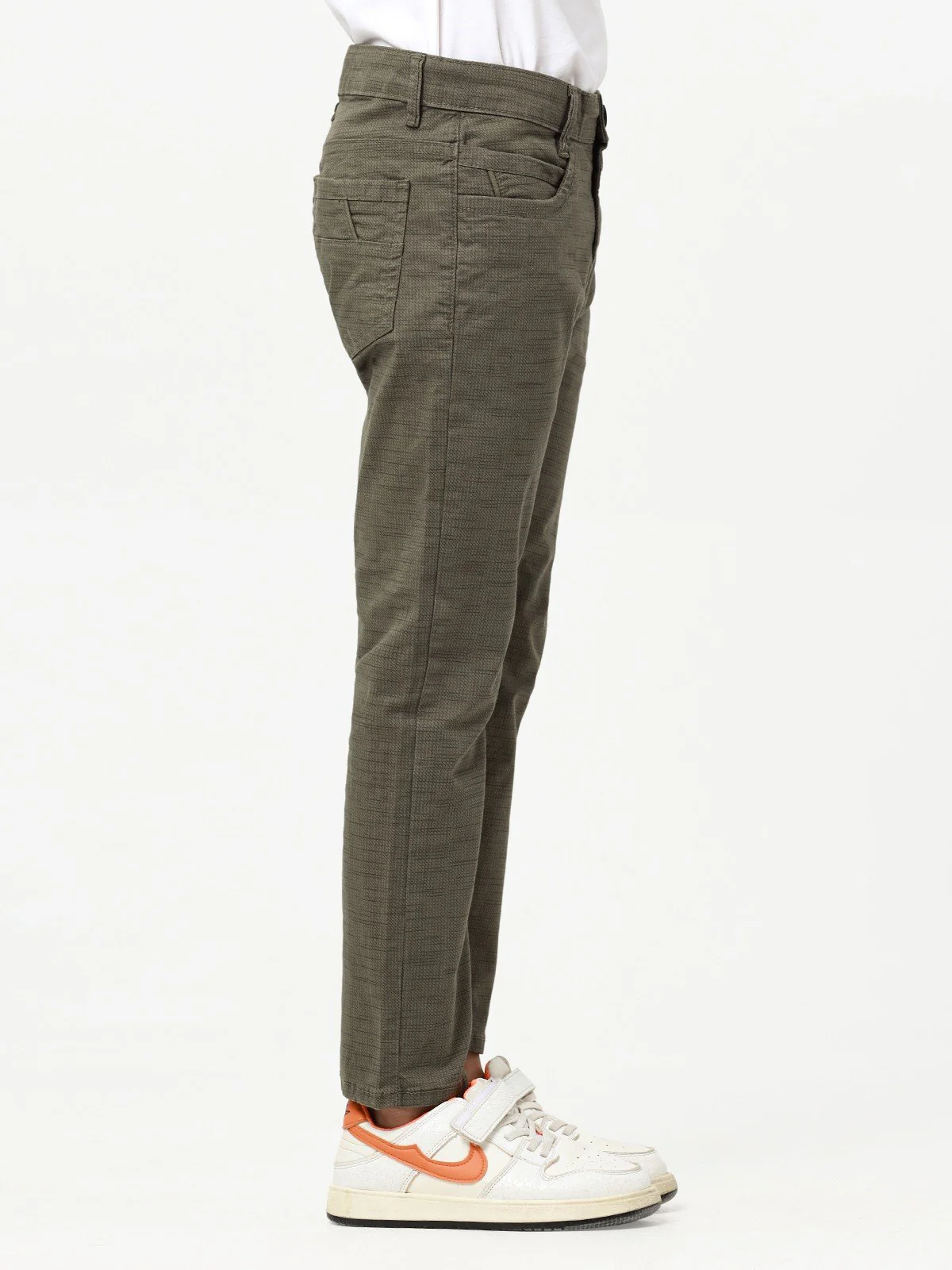 Boy's Olive Chino Pant - EBBCP23-027 - Image 2