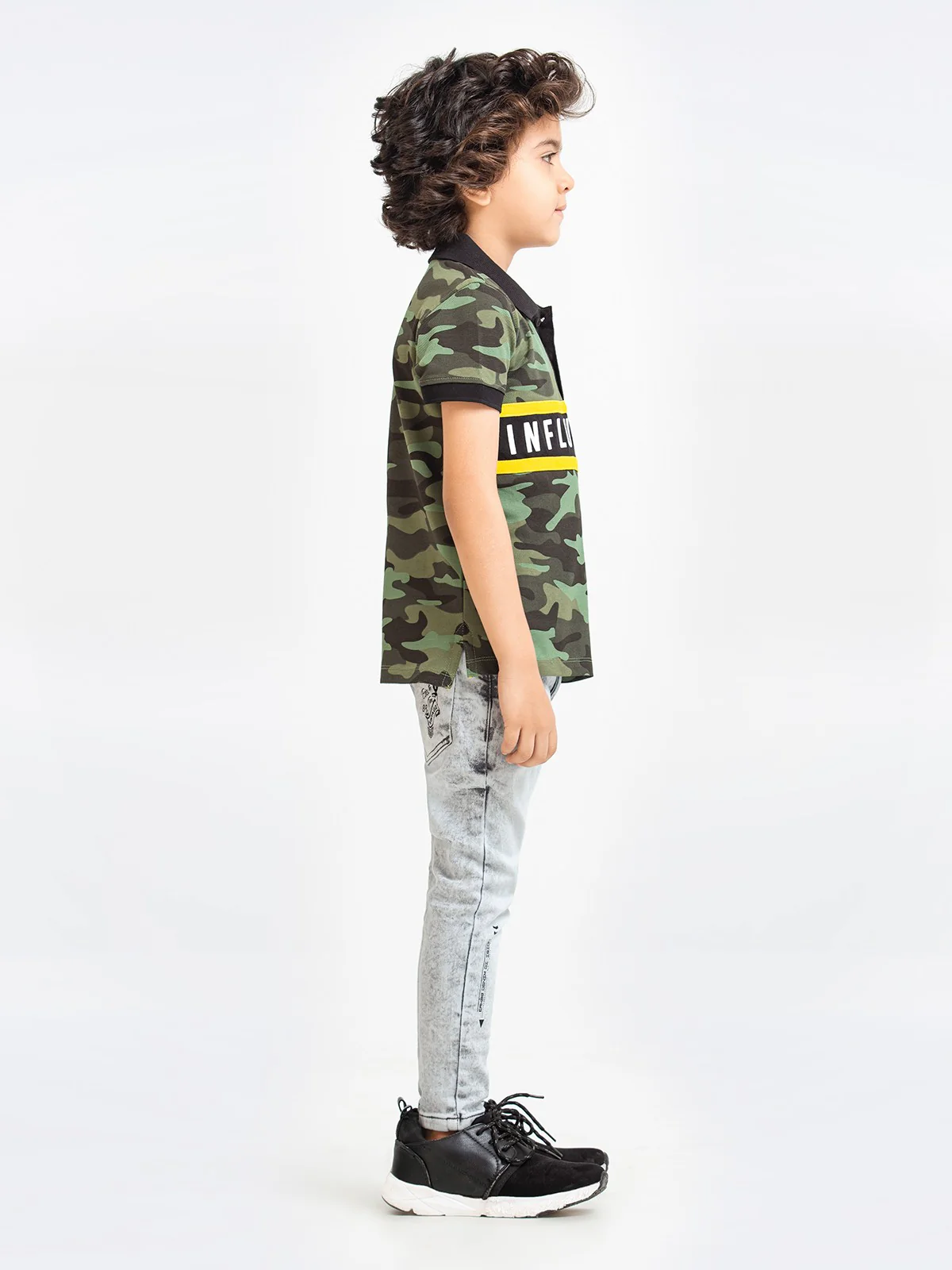 Boy's Olive Green Polo Shirt - EBTPS23-009 - Image 2