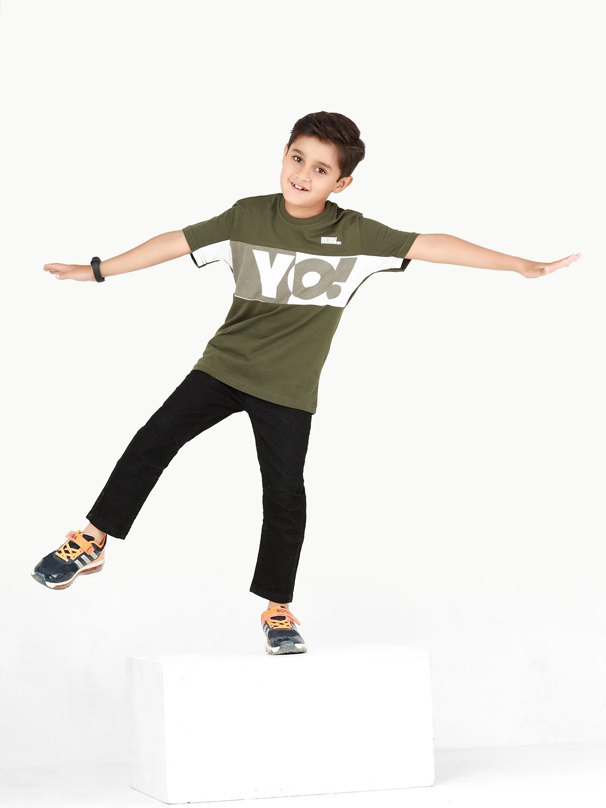 Boy's Olive Green T-Shirt - EBTTS22-011 - Image 7