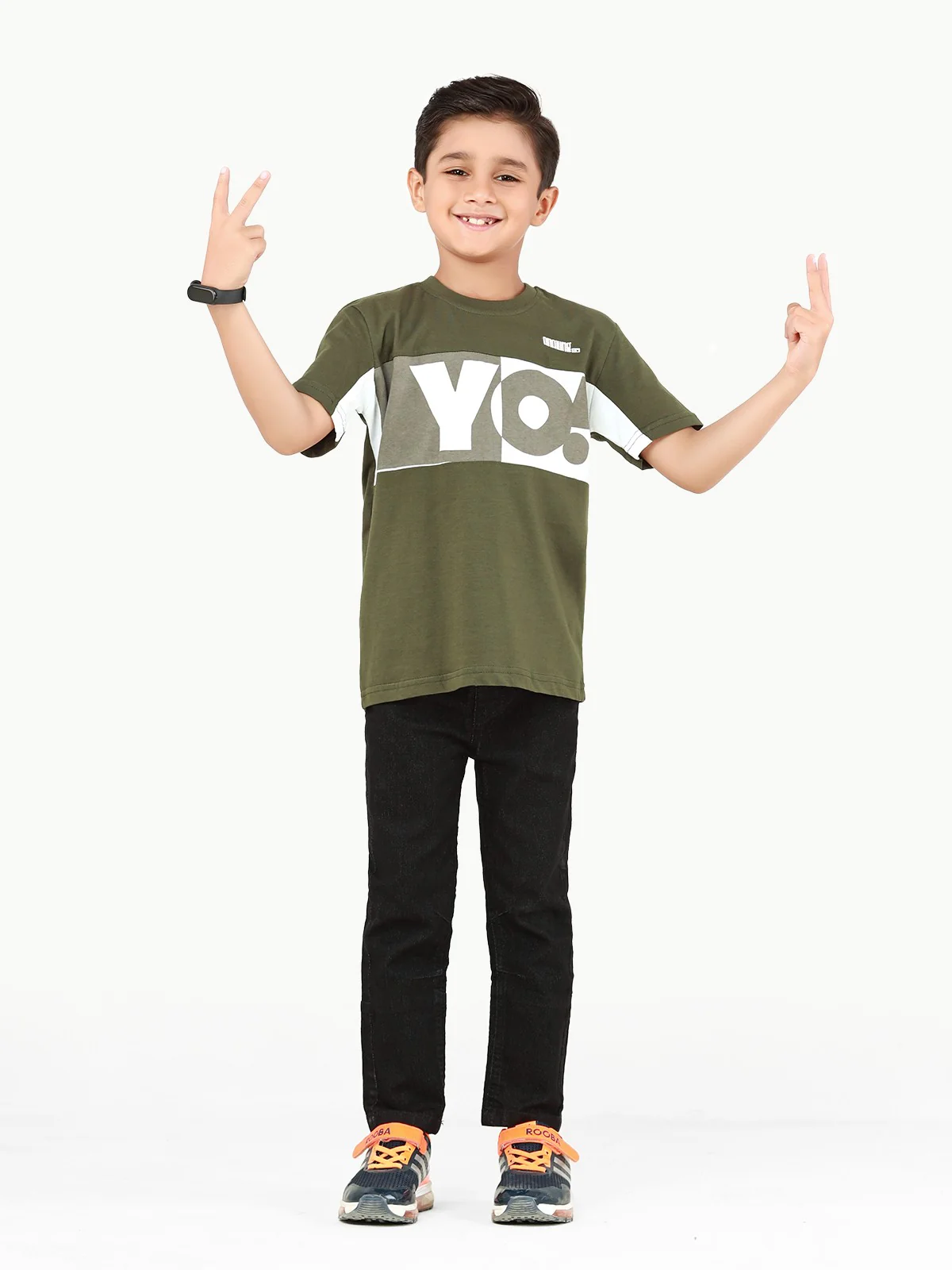 Boy's Olive Green T-Shirt - EBTTS22-011 - Image 8