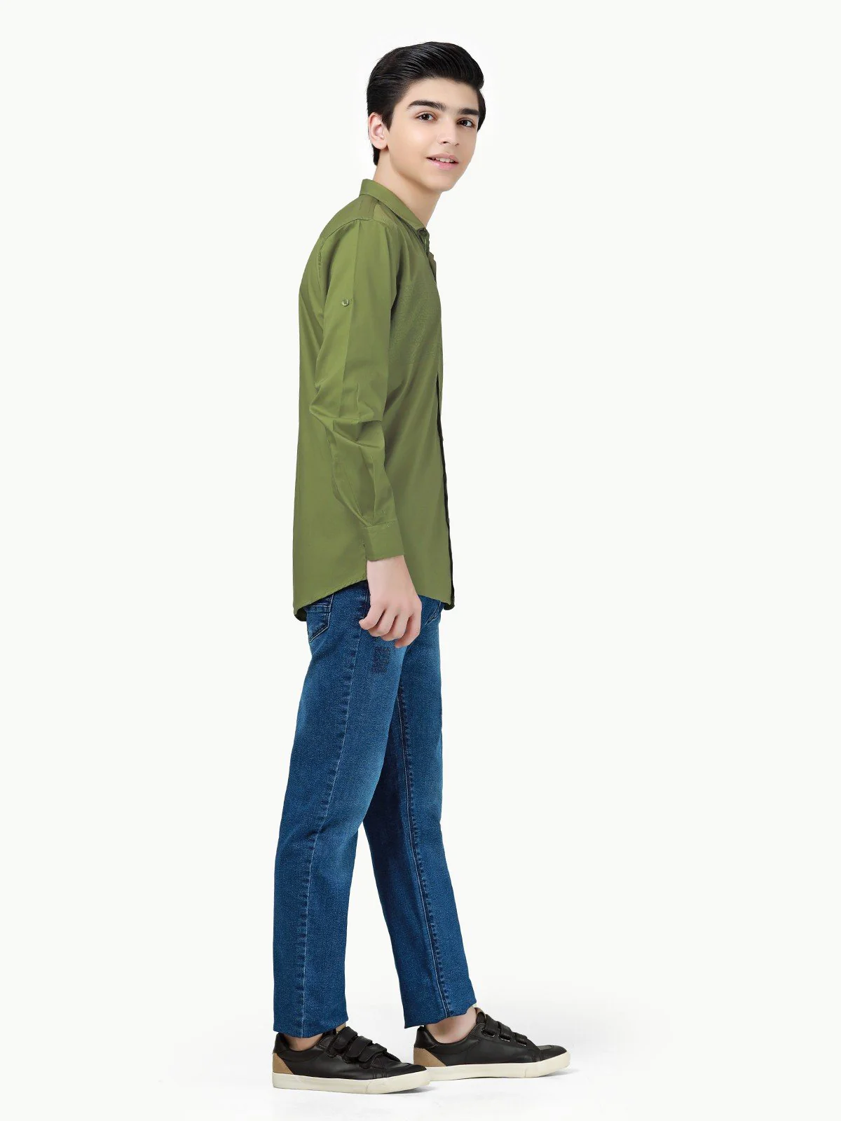 Boy's Olive Shirt - EBTS22-27437 - Image 3