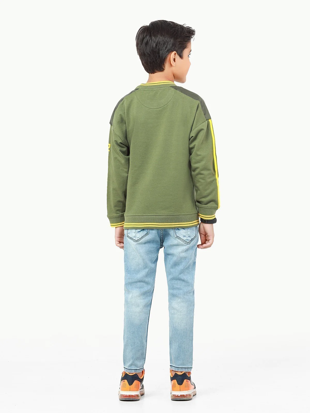Boy's Olive Sweatshirt - EBTSS22-011 - Image 6