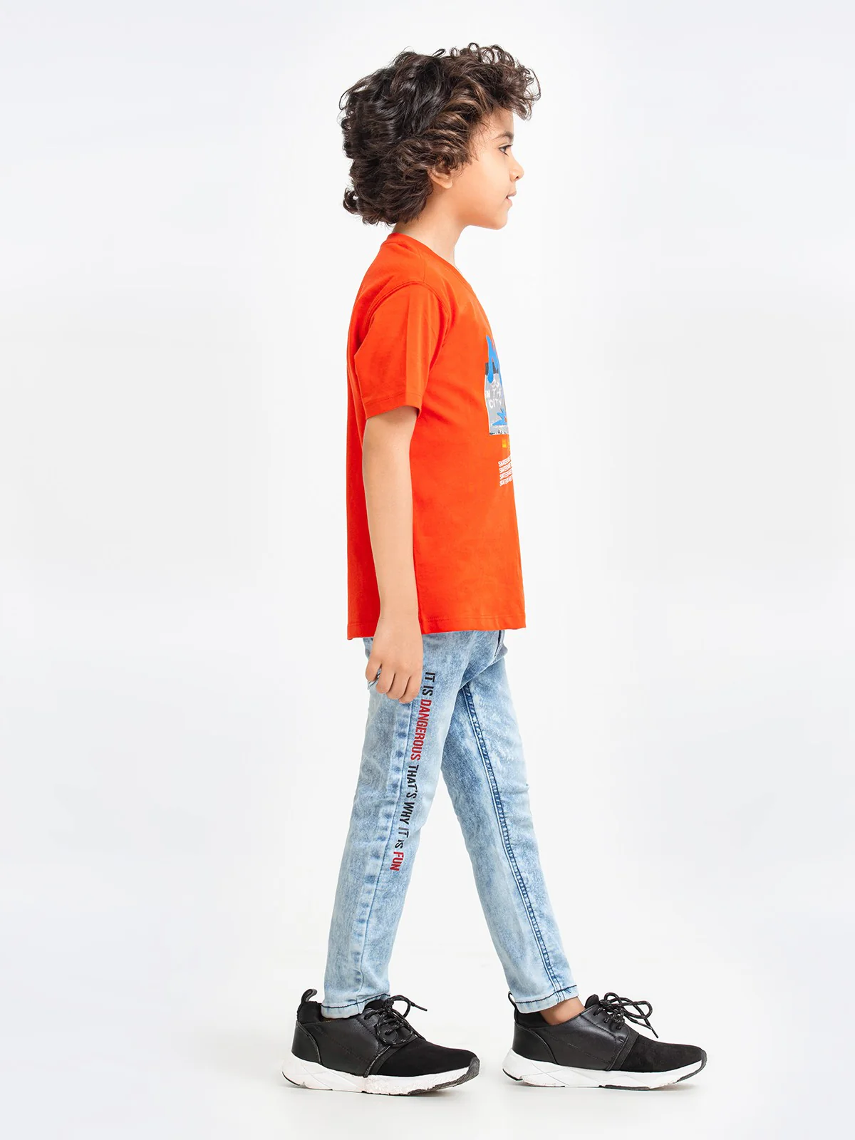 Boy's Orange T-Shirt - EBTTS23-012 - Image 2