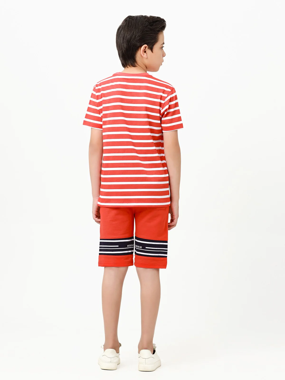 Boy's Orange & White T-Shirt - EBTTS23-014 - Image 3