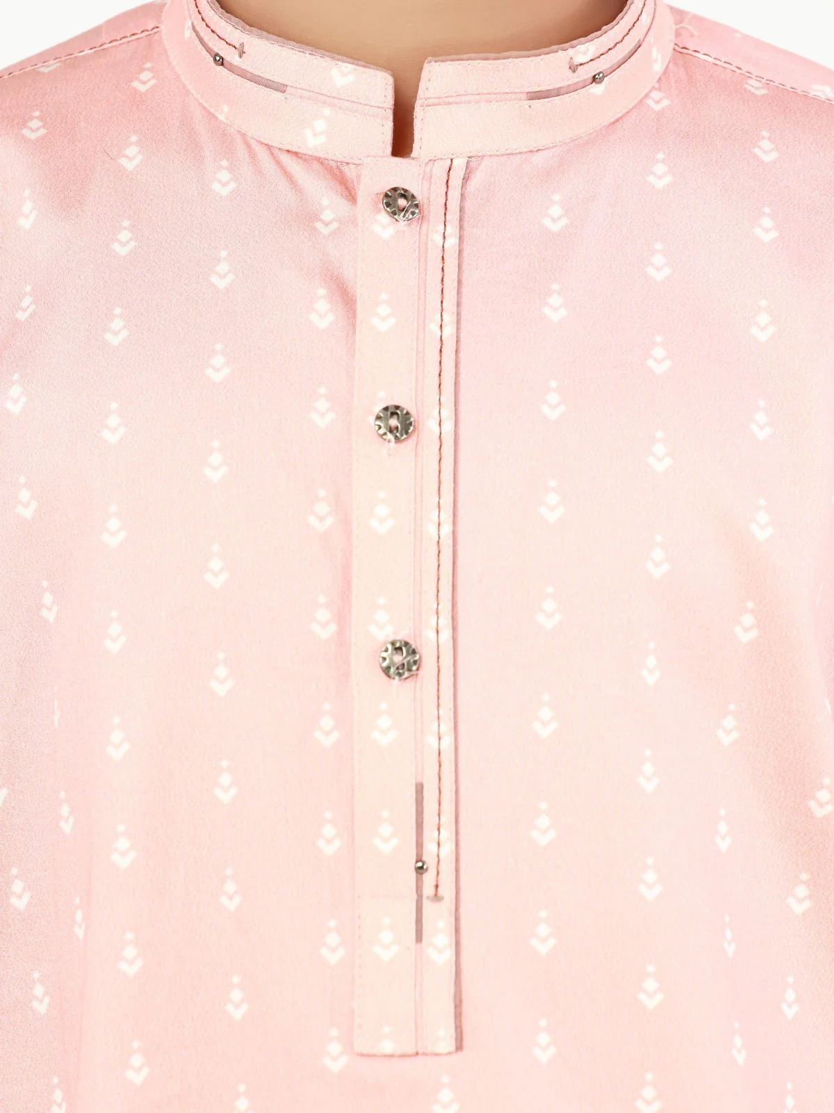Boy's Peach Kurta - EBTK22-3843 - Image 5