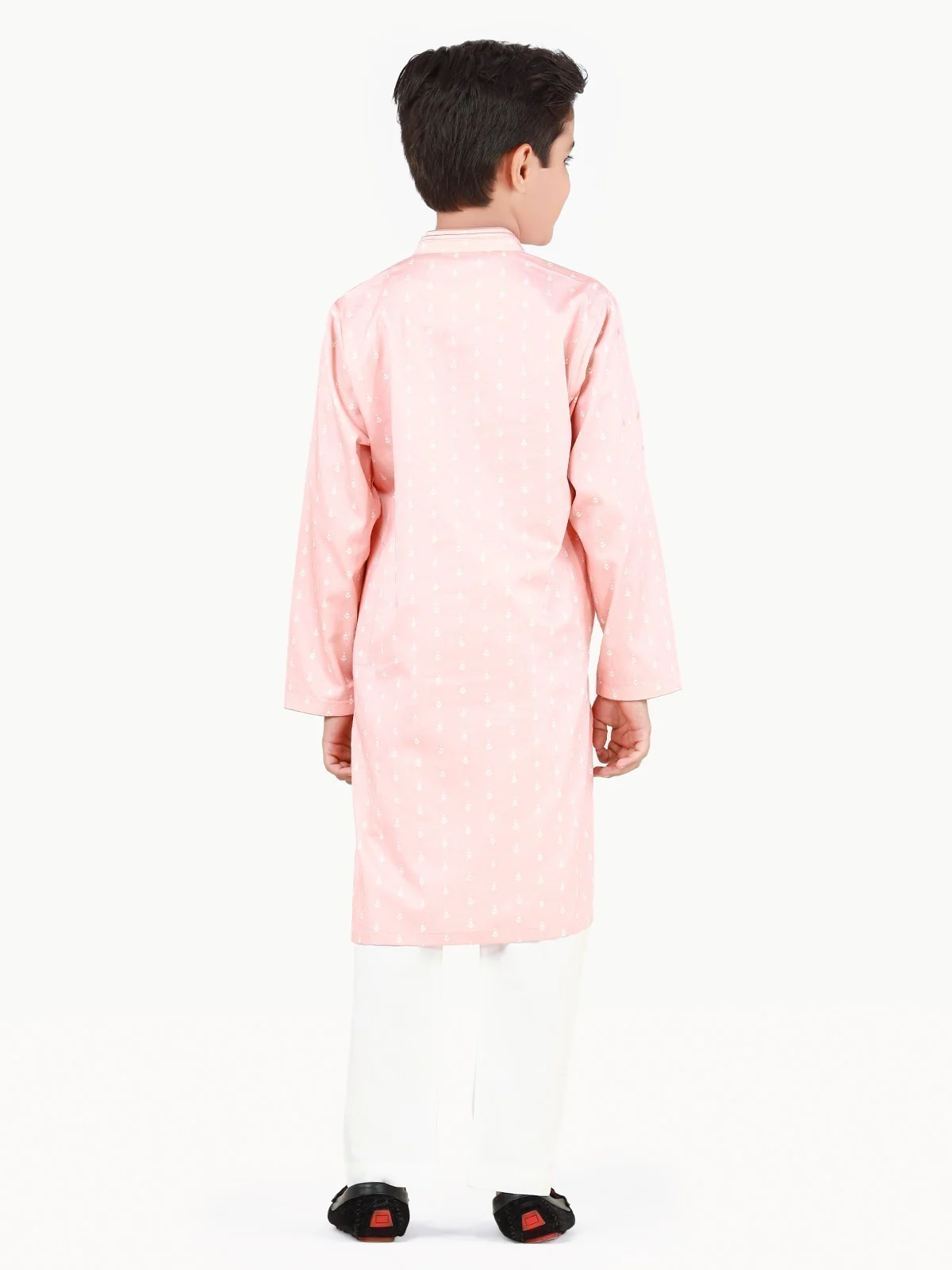 Boy's Peach Kurta - EBTK22-3843 - Image 6