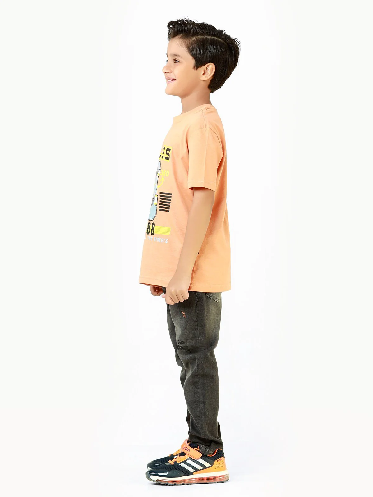 Boy's Peach T-Shirt - EBTTS22-020 - Image 3