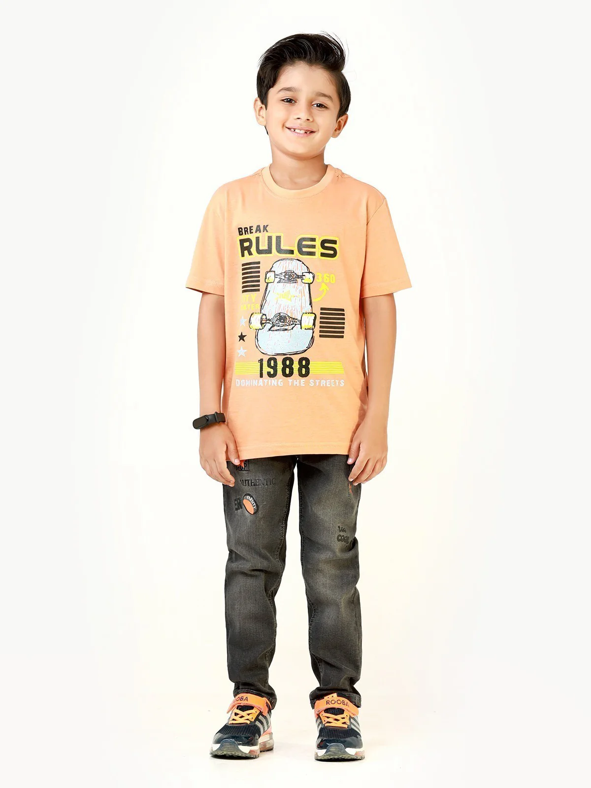 Boy's Peach T-Shirt - EBTTS22-020 - Image 7