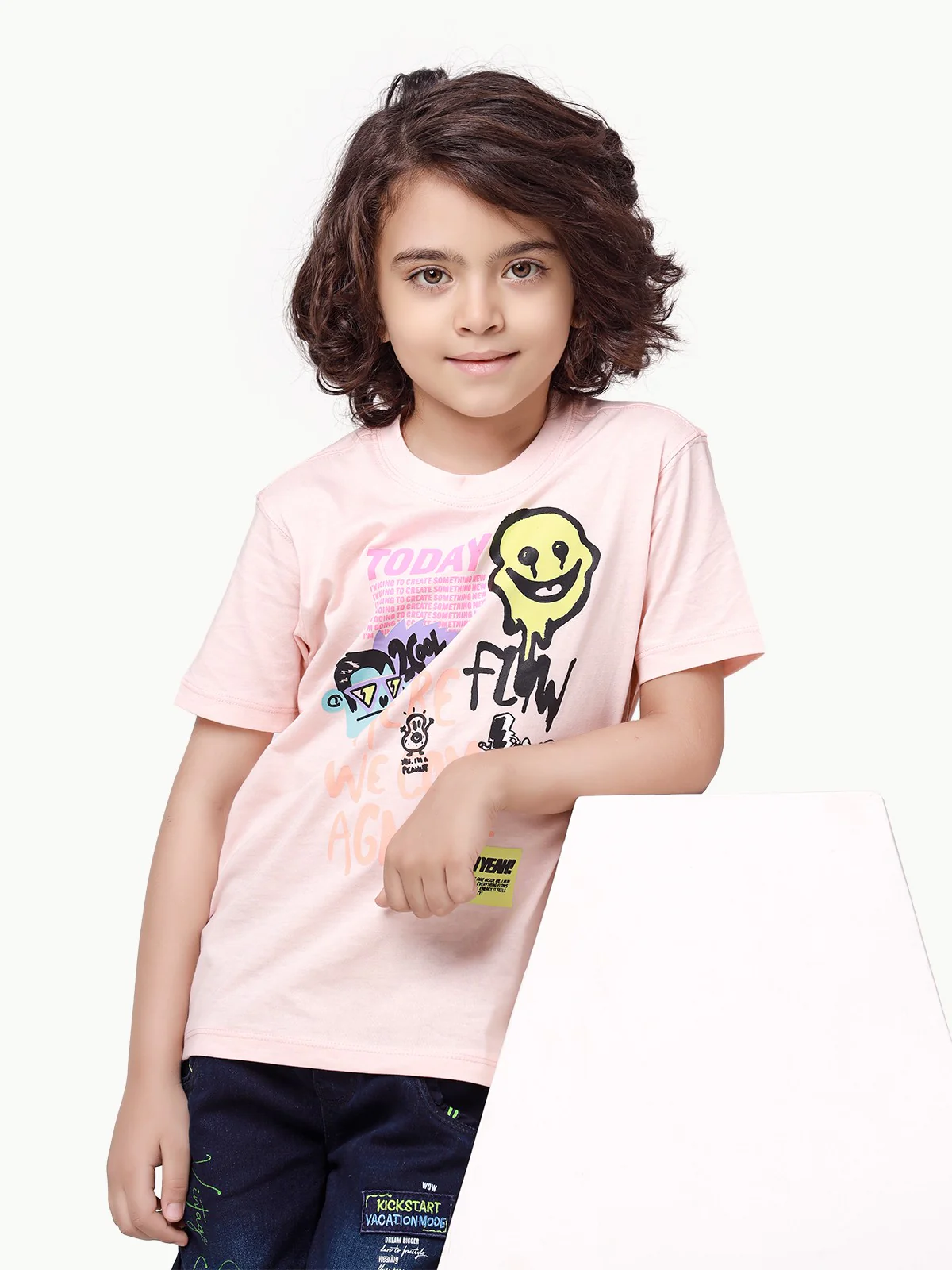 Boy's Peach T-Shirt - EBTTS23-015 - Image 2