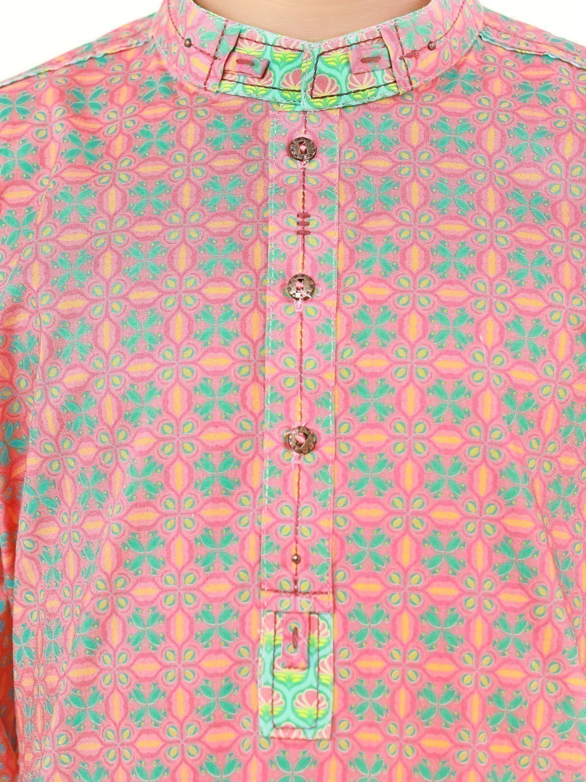 Boy's Pink Kurta - EBTK22-3825 - Image 5