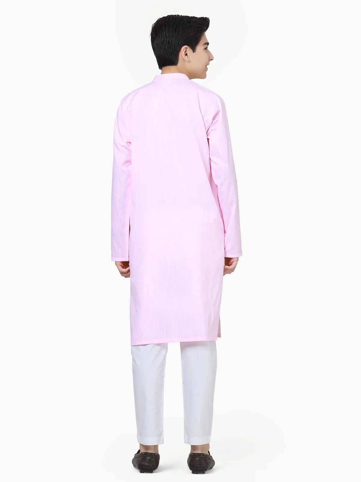 Boy's Pink Kurta - EBTK22-3850 - Image 6