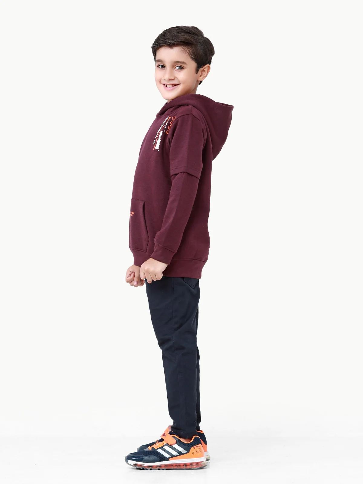 Boy's Plum Hoodie - EBTH22-007 - Image 3