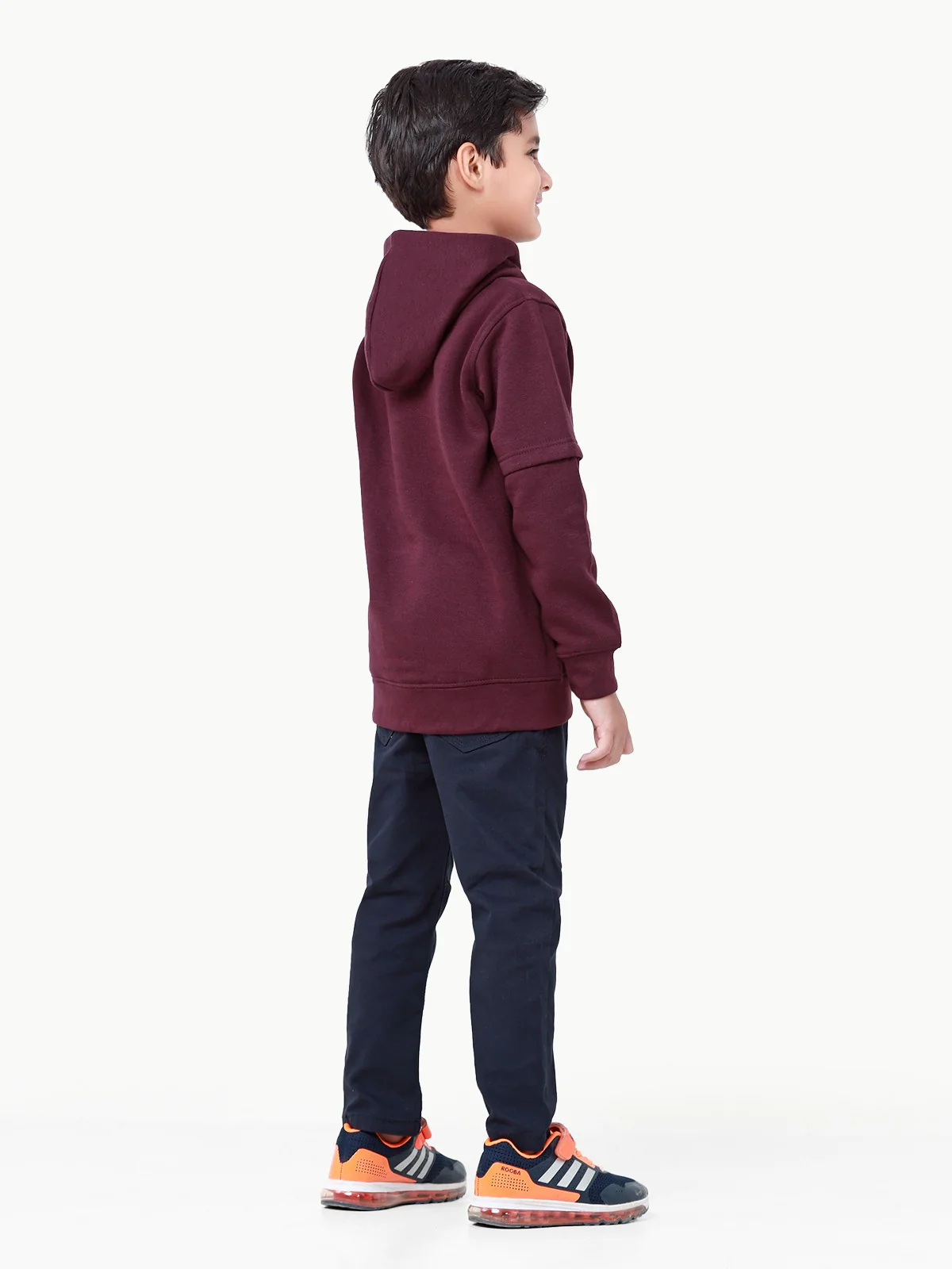 Boy's Plum Hoodie - EBTH22-007 - Image 6