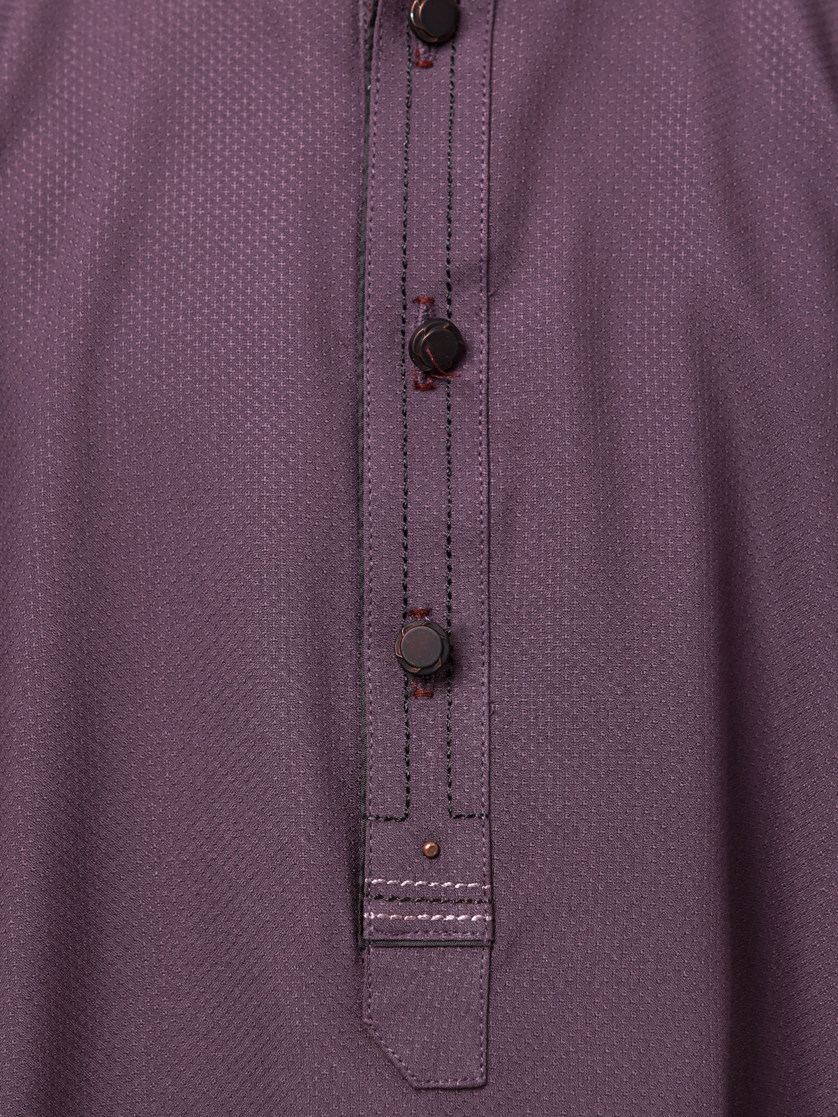 Boy's Plum Kurta Shalwar - EBTKS23-3872 - Image 4