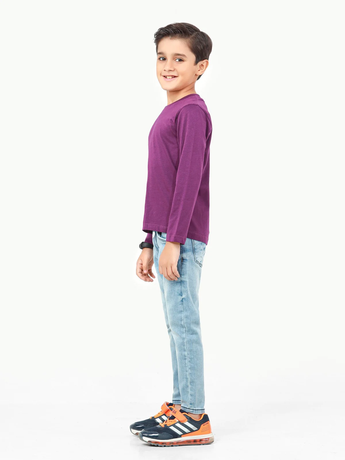 Boy's Purple Basic Tee - EBTBF22-005 - Image 3