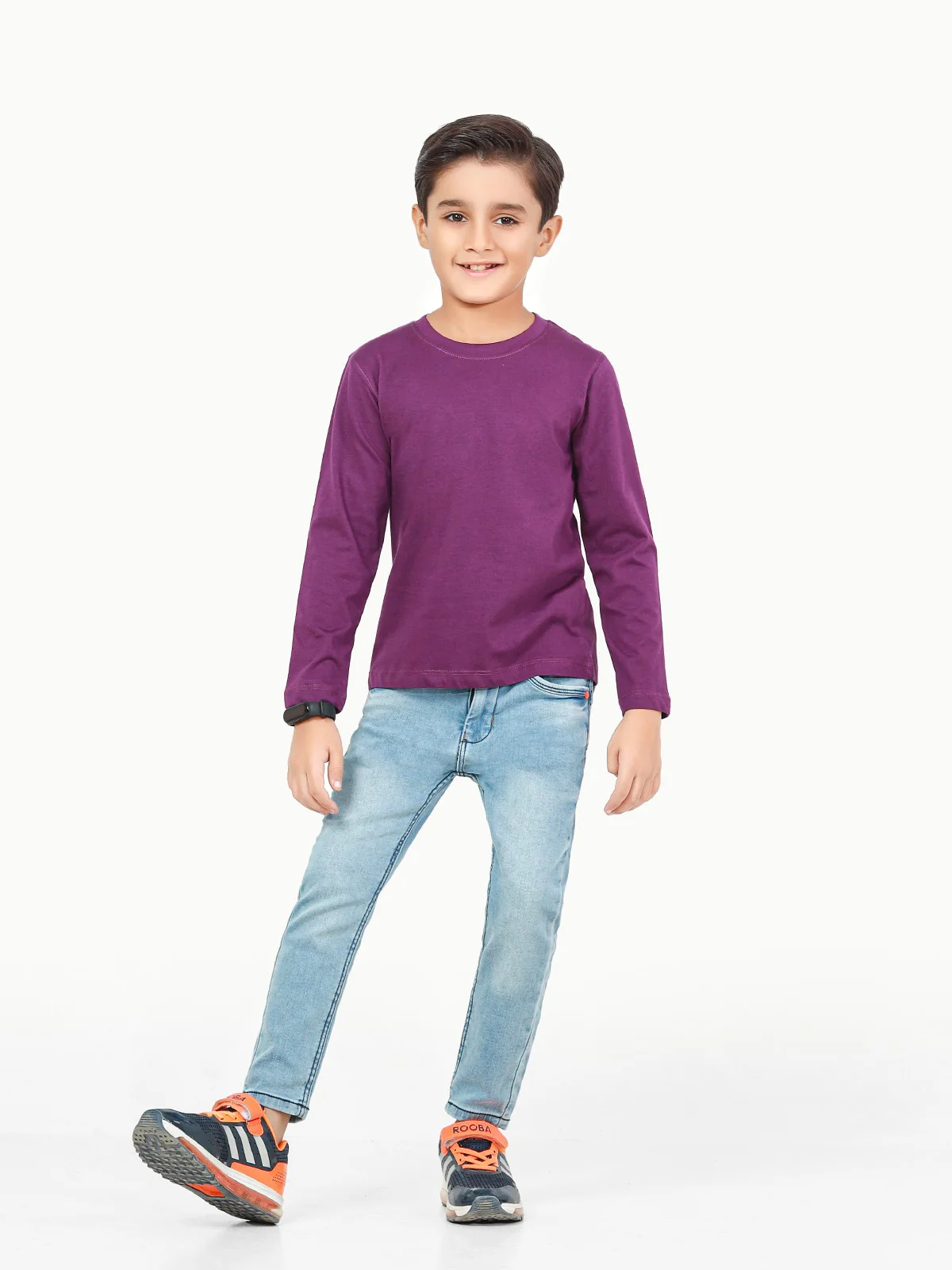 Boy's Purple Basic Tee - EBTBF22-005 - Image 4