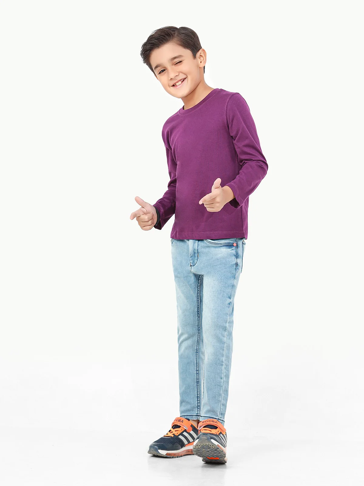 Boy's Purple Basic Tee - EBTBF22-005 - Image 5
