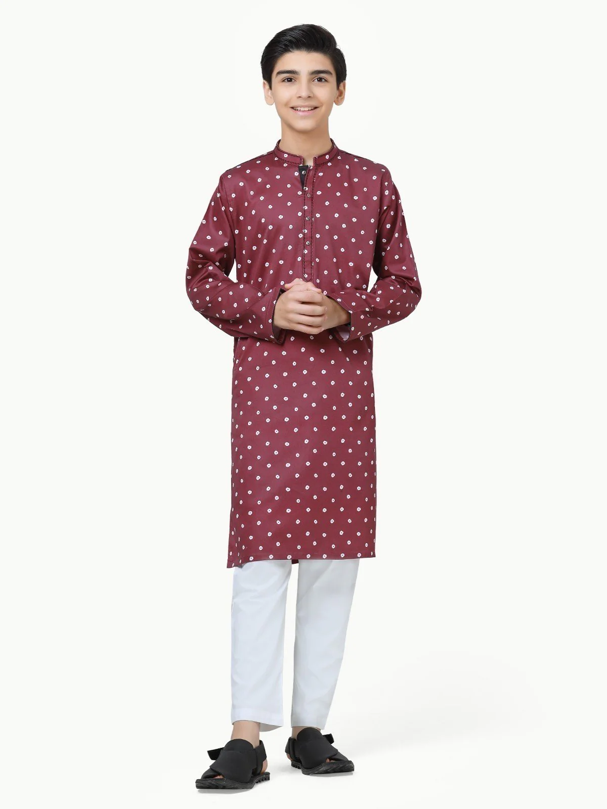 Boy's Purple Kurta - EBTK23-3838