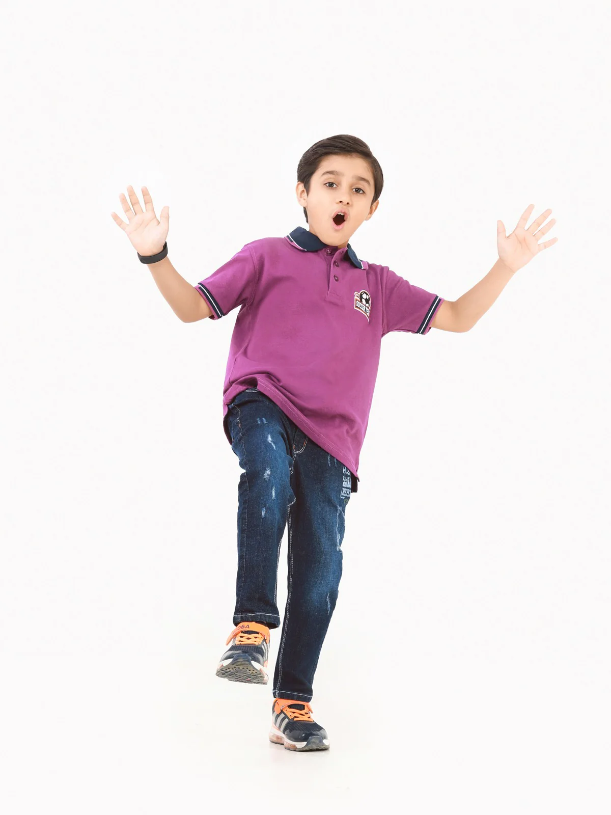 Boy's Purple Polo Shirt - EBTPS22-017 - Image 3