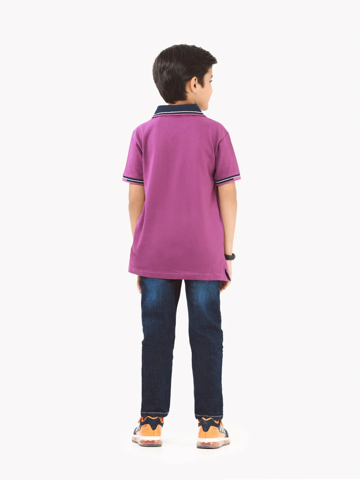 Boy's Purple Polo Shirt - EBTPS22-017 - Image 6