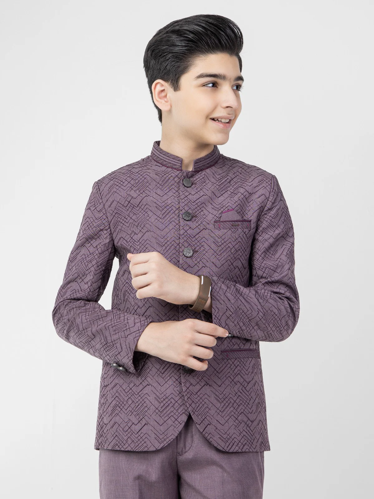 Boy's Purple Prince Suit - EBTPCS21-015 - Image 2