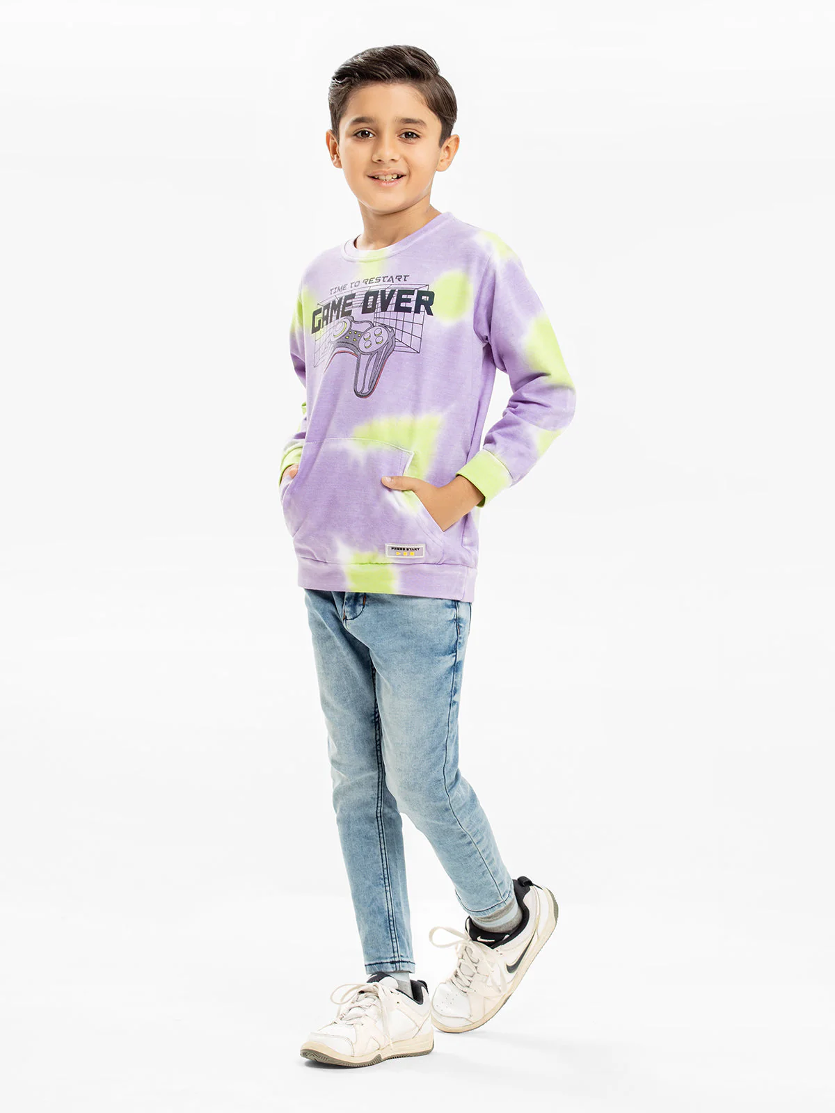 Boy's Purple Sweatshirt - EBTSS23-014 - Image 2