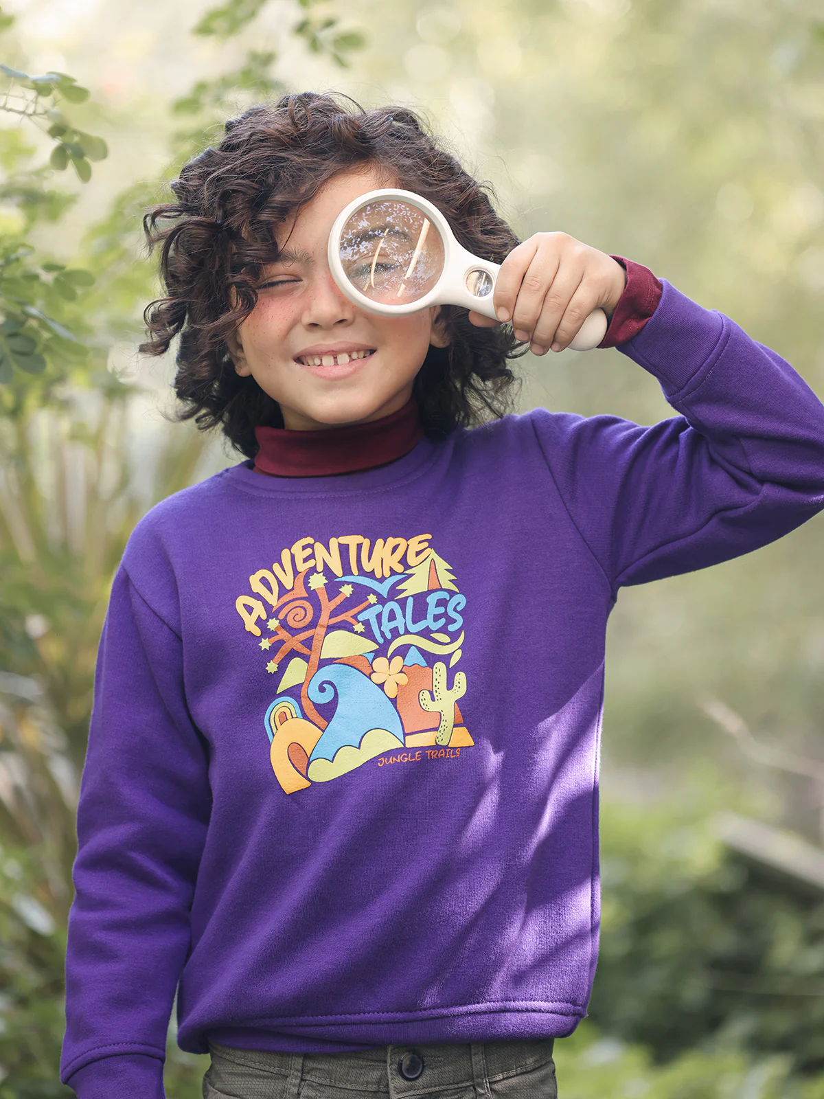 Boy's Purple Sweatshirt - EBTSS23-015 - Image 2