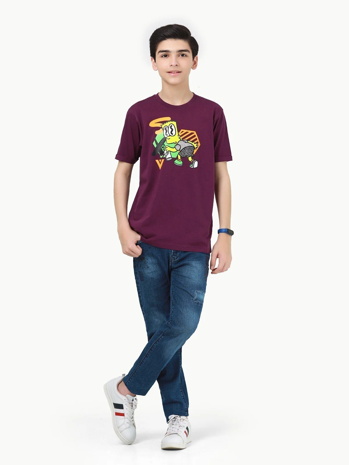 Boy's Purple T-Shirt - EBTTS23-033 - Image 2