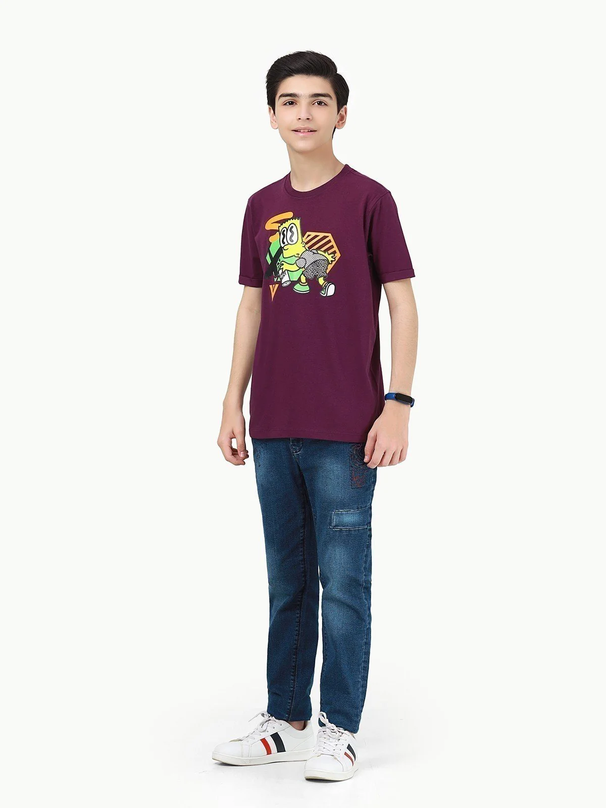 Boy's Purple T-Shirt - EBTTS23-033 - Image 3